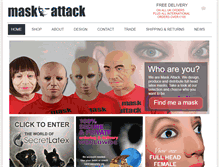 Tablet Screenshot of maskattack.com